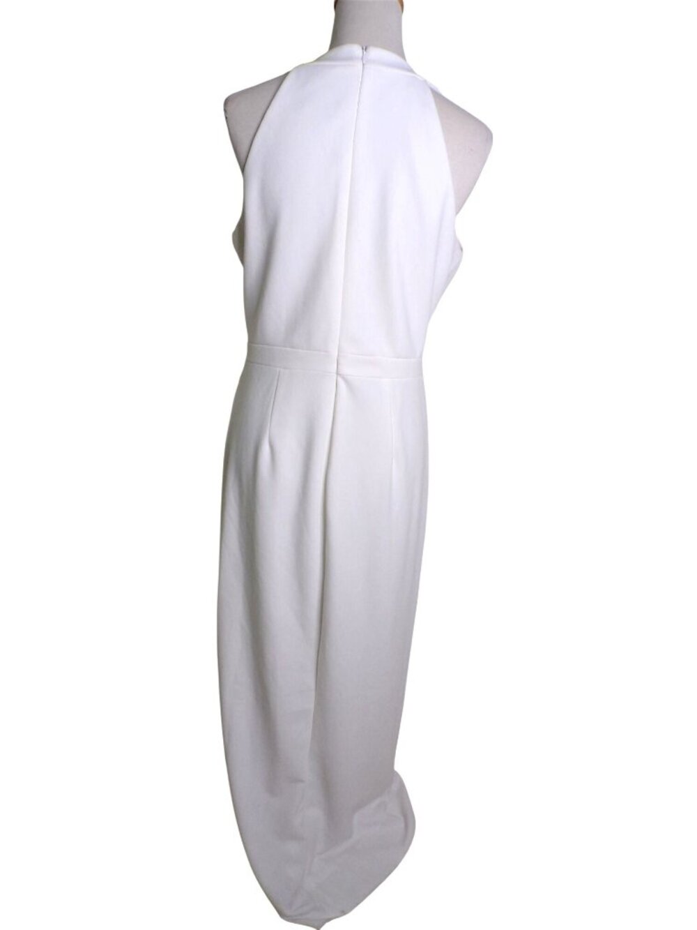 🆕XSCAPE Tulip Hem Sleeveless Gown Dress Ivory 2 - Picture 9 of 11